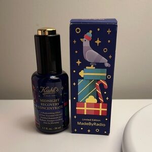 Kiehl's Midnight Recovery Concentrate Limited Edition with Blue and Gold